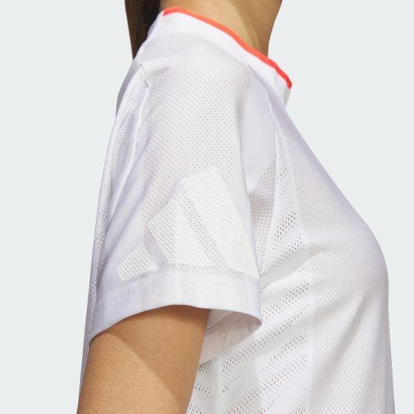 adidas PAKAIAN UKURAN J46 AEROREADY 白　美品 adidas Aeroready Designed Training T Shirt White Style