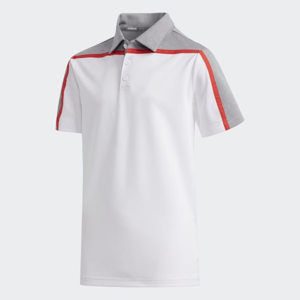 adidas heather block polo