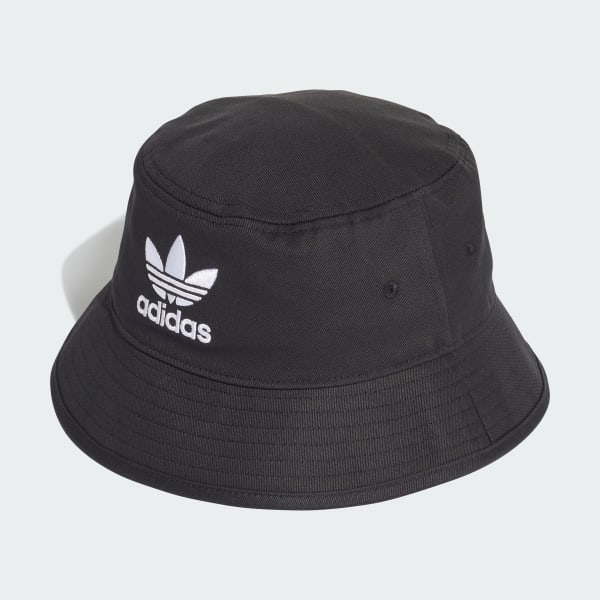 Hitam Bucket Hat Trefoil