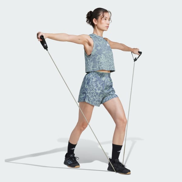 Gron Train Essentials Allover Print Workout Shorts