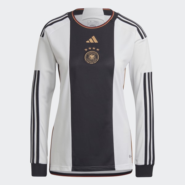 Hvit Tyskland 22 Long Sleeve Hjemmetrøye ZR782