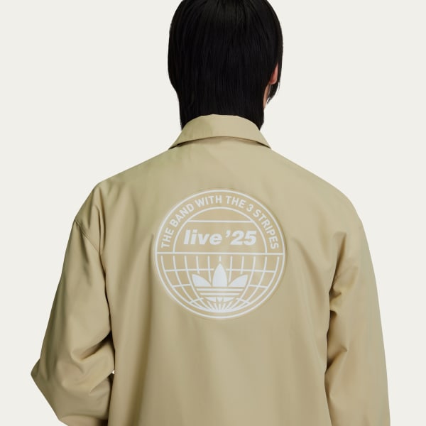 〓新品〓 Live '25 Adidas Coach Jacket Stone Adidas x Oasis Tour Coach Khaki Jacket | Oasis Tour Coach Jacket