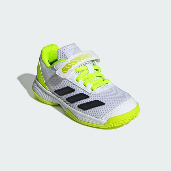 Blanc Chaussure de tennis à scratch Courtflash Enfants