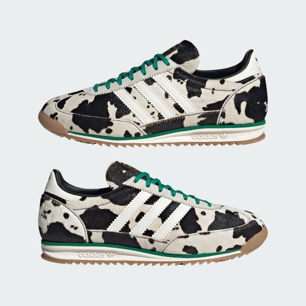 adidas Cow Print SL 72 OG Shoes - Black | Free Shipping with