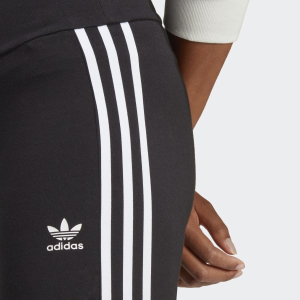 Czerń Adicolor Classics 3-Stripes 7/8 Flare Leggings