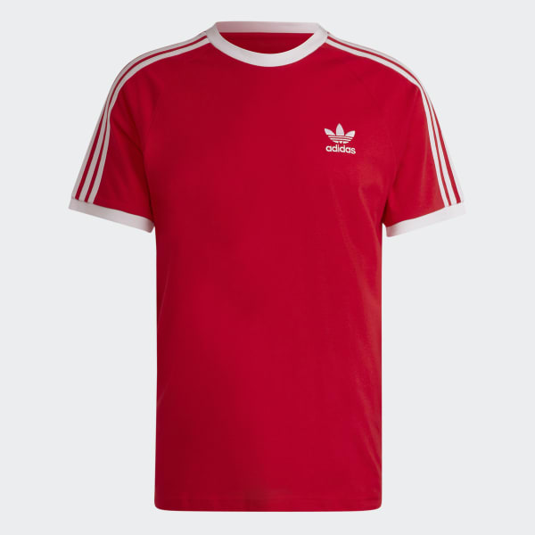 Rosso T-shirt adicolor Classics 3 Stripes