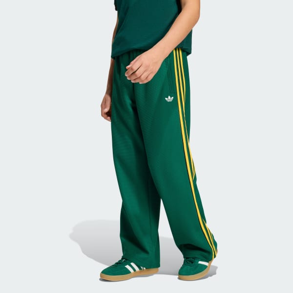 Green FIREBIRD LOOSE DOUBLE KNIT TRACKPANTS