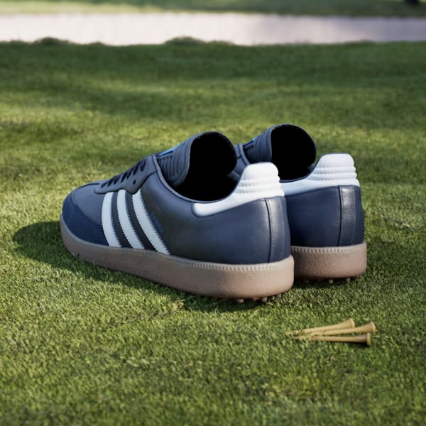 adidas Samba Spikeless Golf Shoes - Blue | Free Shipping with