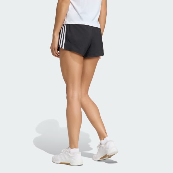 Hitam Celana Pendek Pacer Training 3-Stripes Woven High-Rise