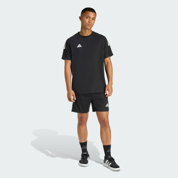 Preto CAMISETA CLIMACOOL SERENO TRÊS LISTRAS