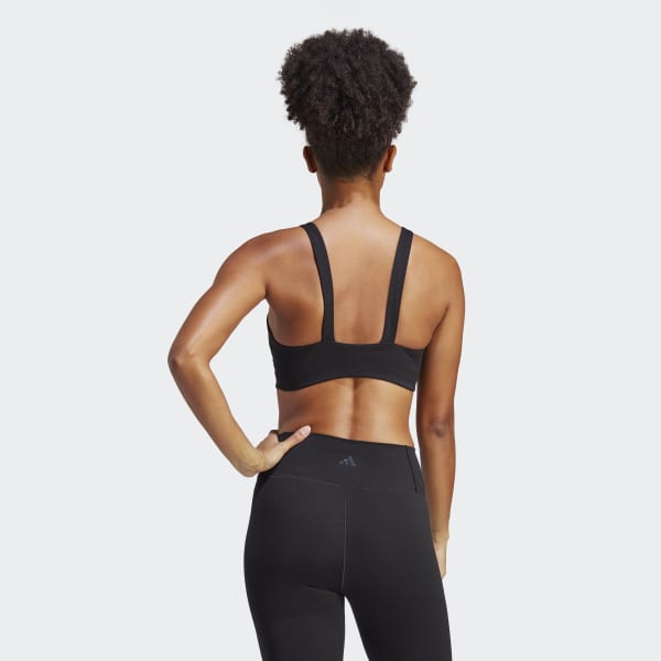 adidas CoreFlow Luxe Studio Medium-Support Bra - Black