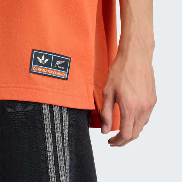 ADIDAS ORIGINALS & ALL BLACKS LOOSE GRAPHIC TEE - Orange | Free