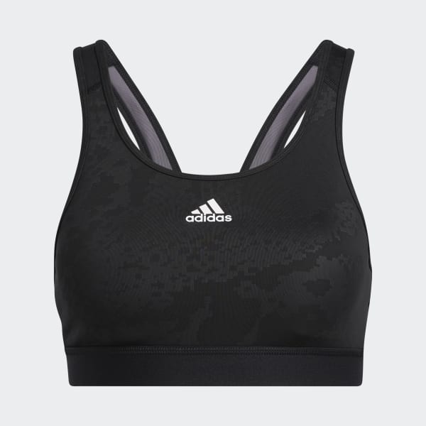 Đen Áo Bra Tập Luyện Ren Rằn Ri Medium Support Believe This