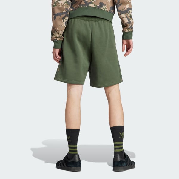 Green Graphics Camo Stripe Shorts