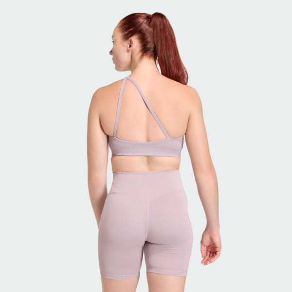 paars Optime Rib One Shoulder Light Support Workoutbeha