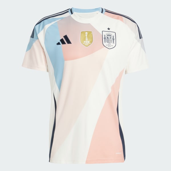 Weiss Spanien 25 Frauenteam Kids Auswärtstrikot