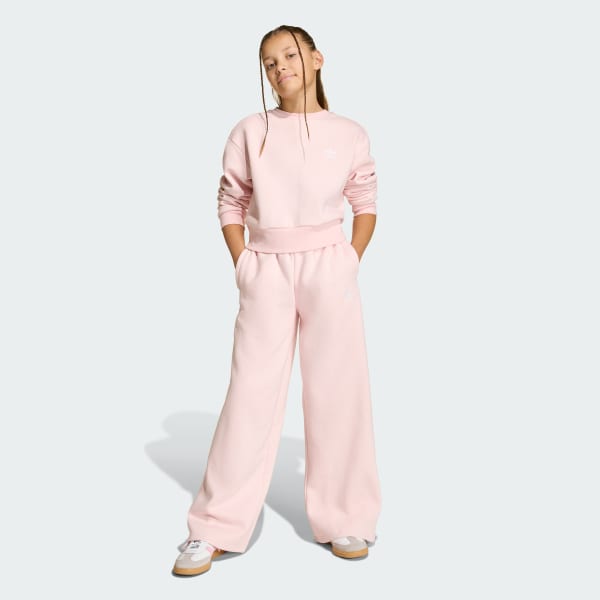 ruzová MIKINA BOXY CREW SWEATSHIRT