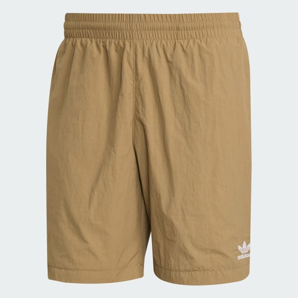 Brown Trefoil Essentials Woven Shorts