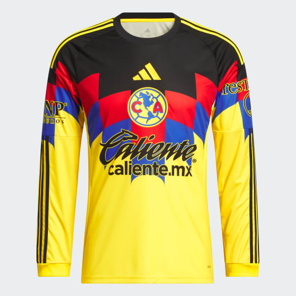adidas Club America 25/26 Long Sleeve Home Jersey Yellow Free