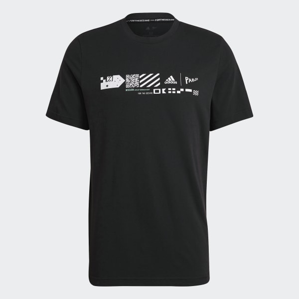 adidas Tennis Parley Graphic Tee Black adidas New Zealand