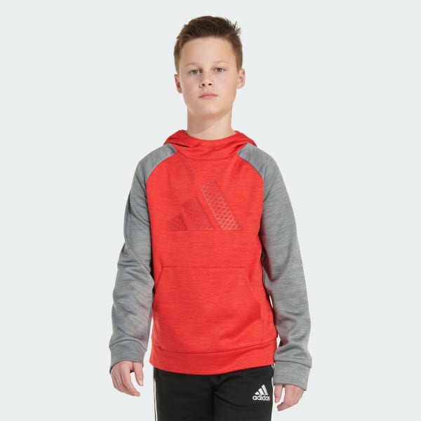 Boys red adidas hoodie on sale