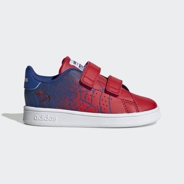boys red adidas trainers