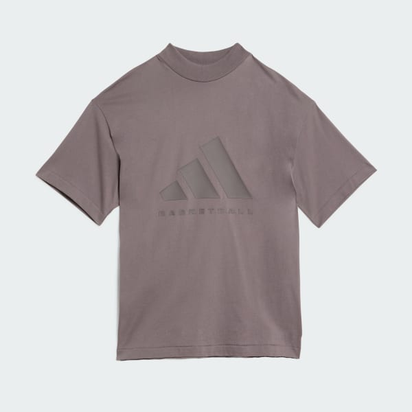 Marrone T-shirt adidas Basketball 001