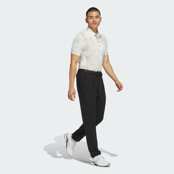 Beige Ultimate365 Printed Cool Feeling Tour Polo Shirt