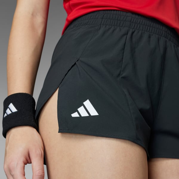 Black Adizero Essentials Running Split Shorts