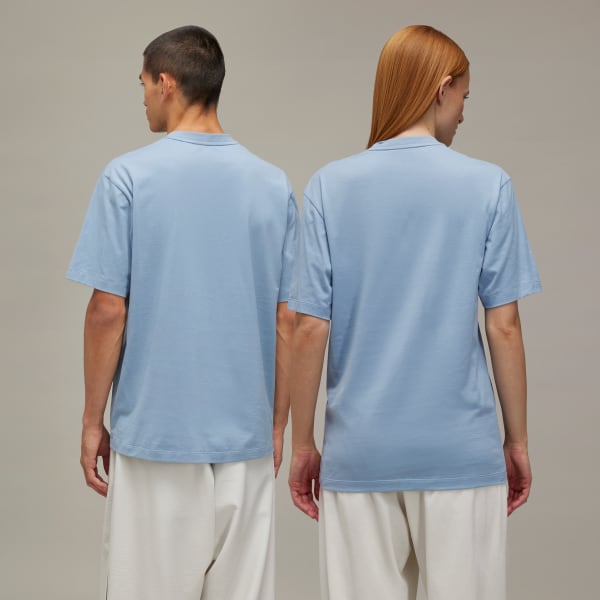 Blue Y-3 Regular Short Sleeve Tee