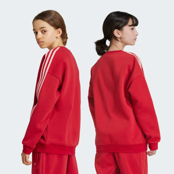 Burgundy Graphic Crew Sweatshirt Kids