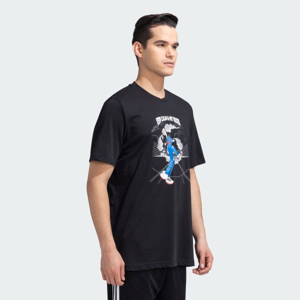 Black ROHIT SHARMA SIXES TEE
