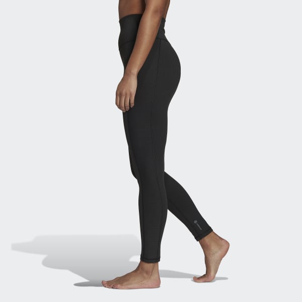 Noir Legging de yoga côtelé à taille ultra haute Studio Luxe Wind IH377