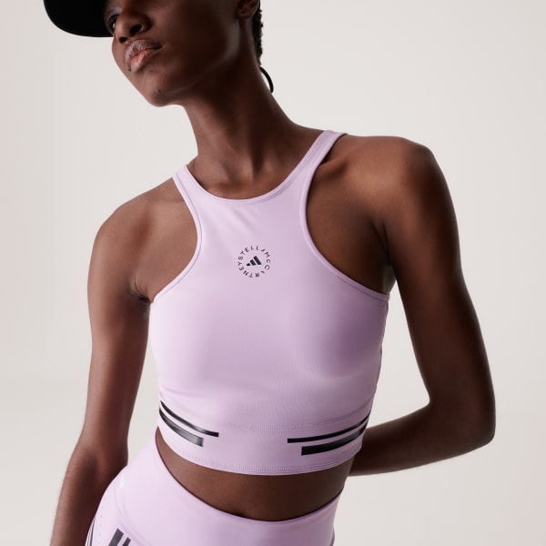 Adidas By Stella McCartney Truepace Running Crop Top - Purple