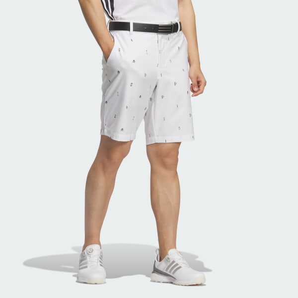 White MONOGRUM SHORTS