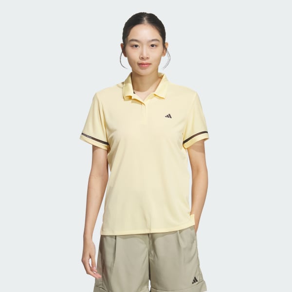 オレンジ クライマクール 半袖ポロシャツ