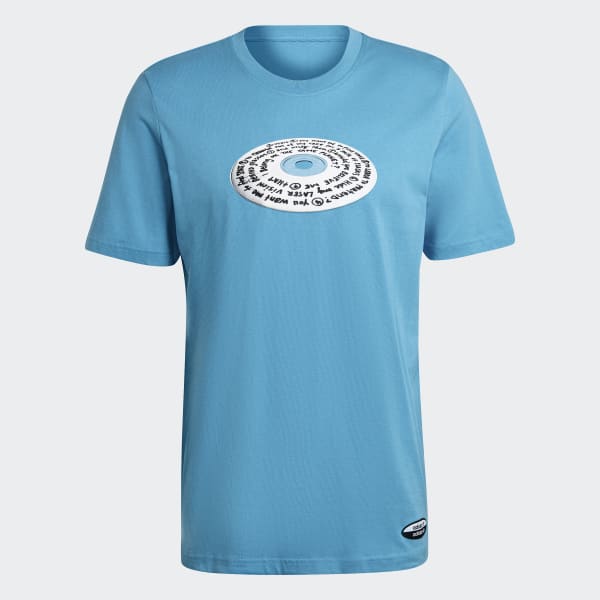 Azul Remera R.Y.V. Estampada