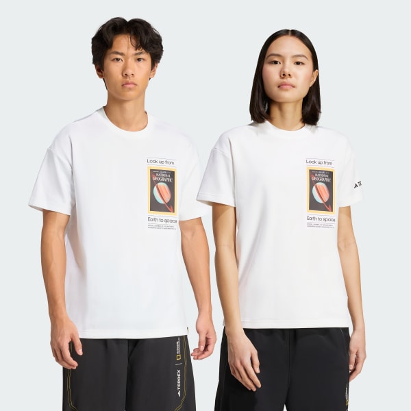 Camiseta adidas National Geographic UF AEROREADY Graphic Blanco