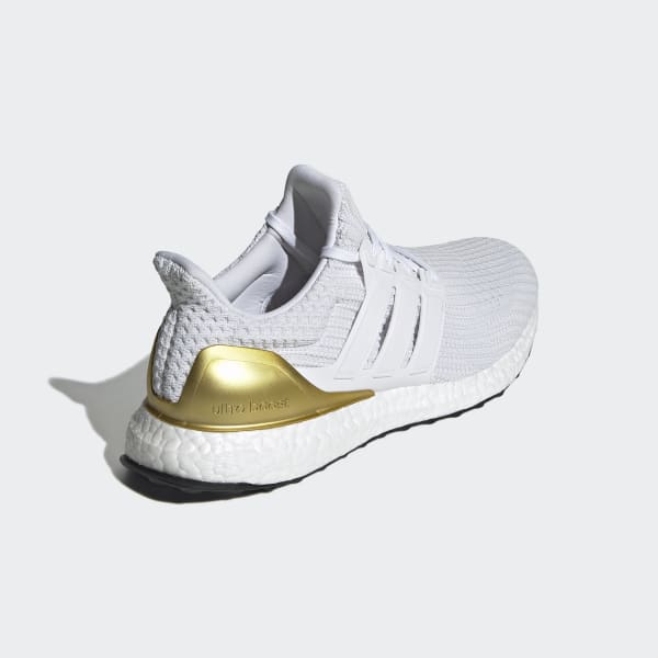 adidas boost white and gold