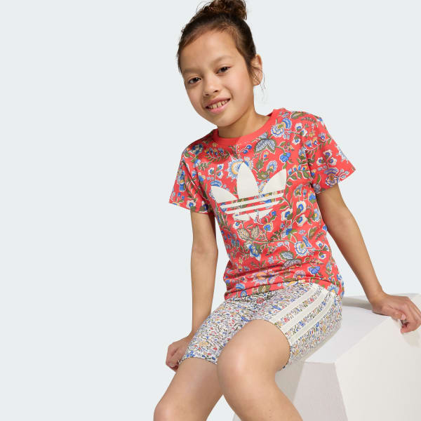adidas LIBERTY LONDON Tシャツ ブルー adidas_Originals_Liberty_Londo