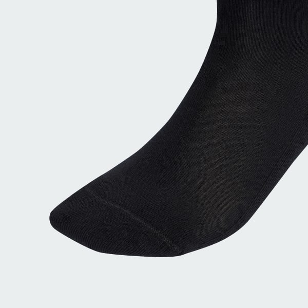 Schwarz Trefoil Cushion Crew Socken, 6 Paar