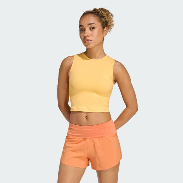 Naranja Playera corta sin mangas adi365 Iconic Running