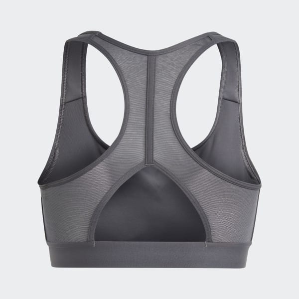 B20 Queen Exercise active wear Gray Coral Nylon women's sport power bra L XL