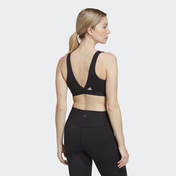 adidas Yoga Essentials Studio Light-Support Nursing Bra - Black | Women\'s  Yoga | adidas US