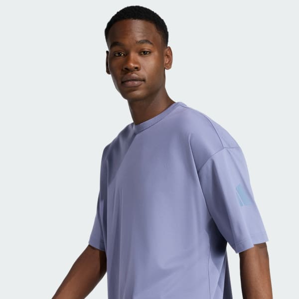 adidas SOFT LUX TEE - Blue | Free Shipping with adiClub