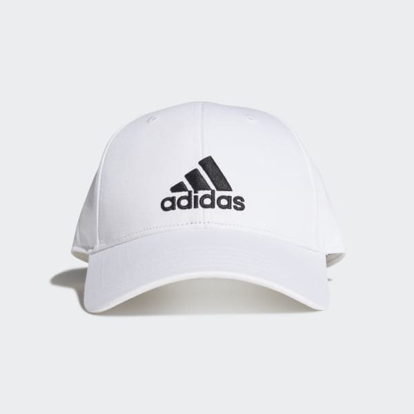 Adidas White Cotton Baseball Cap
