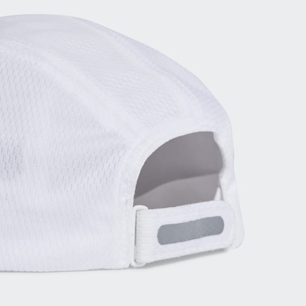 White Running AEROREADY Four-Panel Mesh Cap