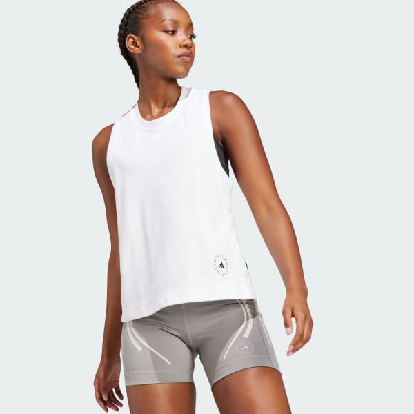 Vit adidas by Stella McCartney Logo Linne