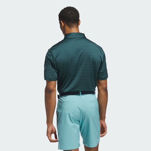 Green Ultimate365 Dash Stripe Polo Shirt