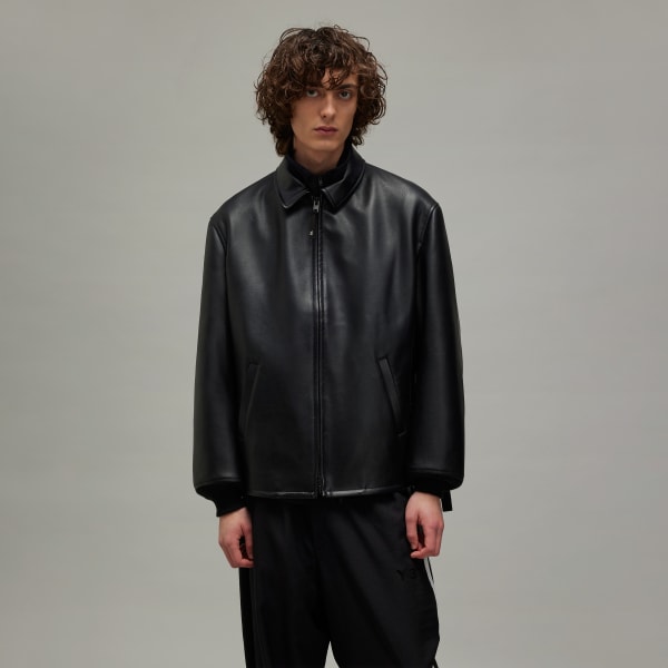 豪華ラッピング無料 アディダス Y-3 ブラック - JACKET BOMBER PLEATHER ジャケット・アウター